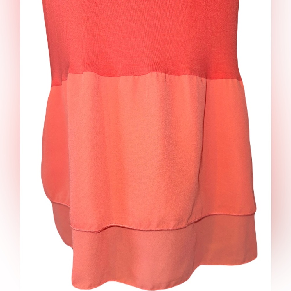 Gibson Latimer Coral Peplum Tank Top NWT Size M - Picture 7 of 11